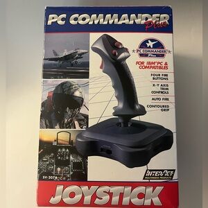 Vintage InterAct PC Commander Plus Joystick SV-207A IBM and Compatibles CIB